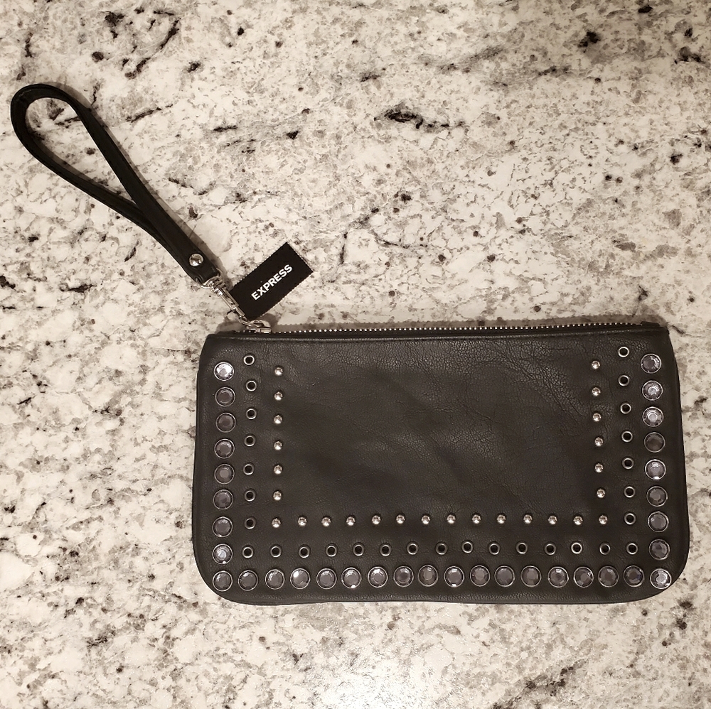 Express Black Beaded Wristlet *NWT*
